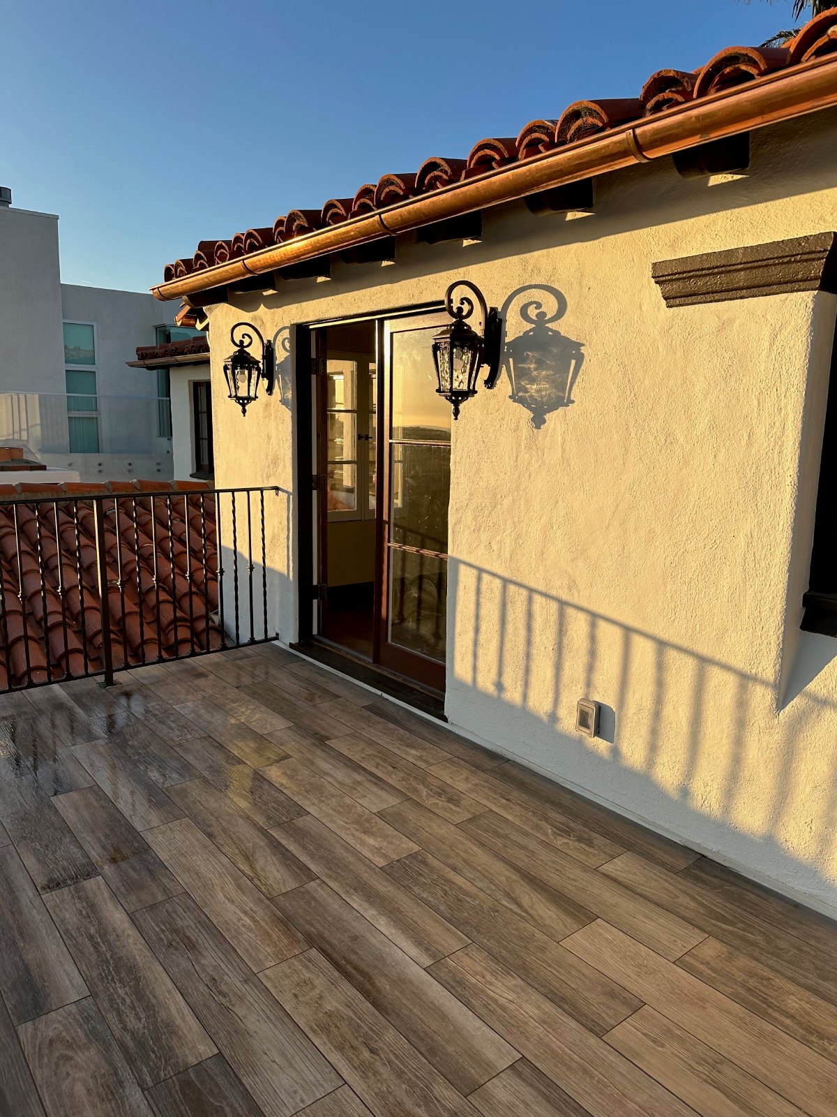 Custom double doors installed in a historic Dana Point home