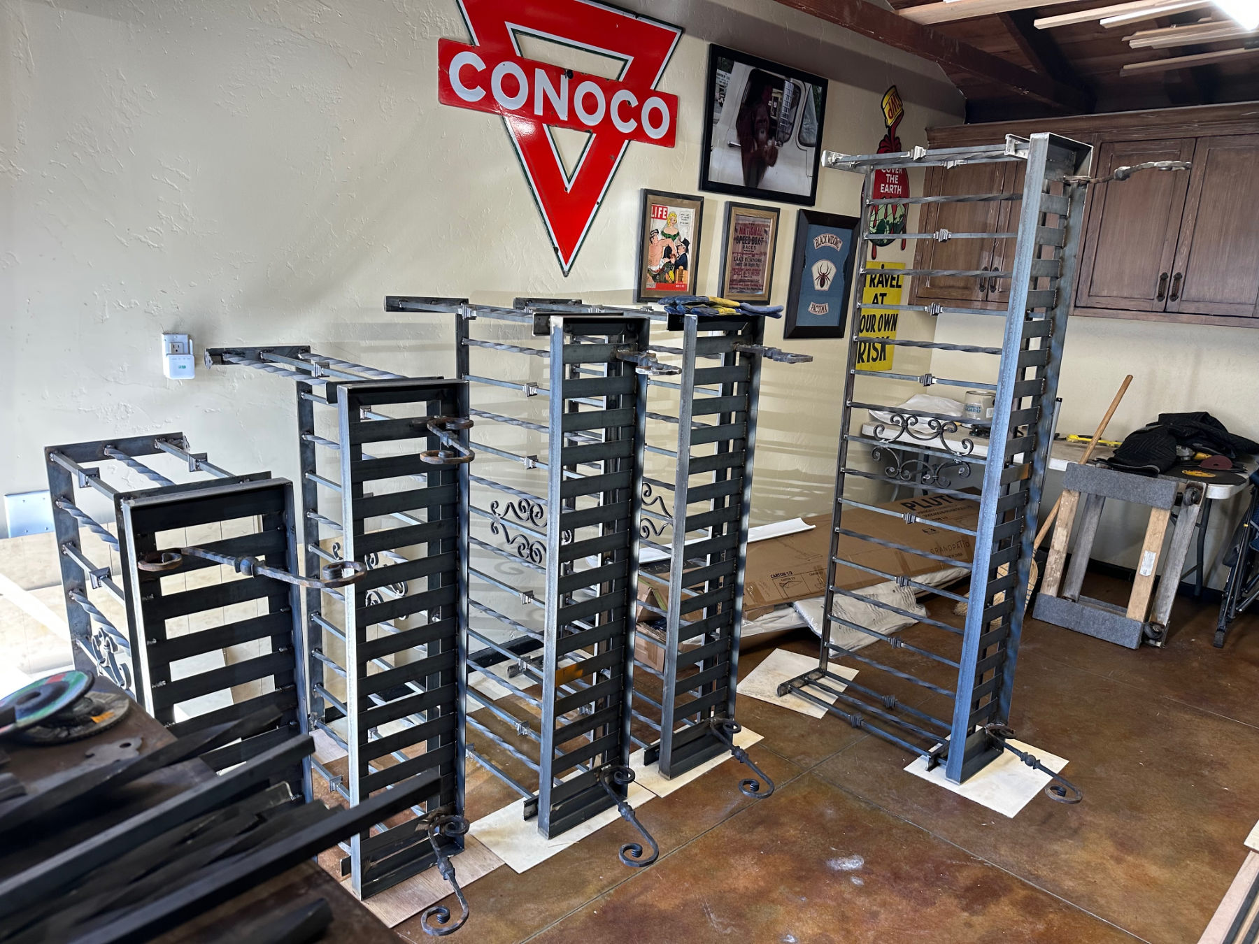Multiple fabricated balcony sections